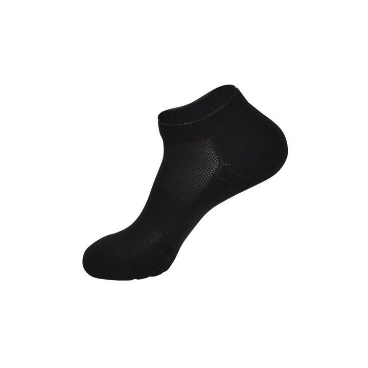 Olivenorma Ankle & Crew & Knee-High Cotton Men's Yoga Socks - Black - Ankle - 10 Pairs - image 8