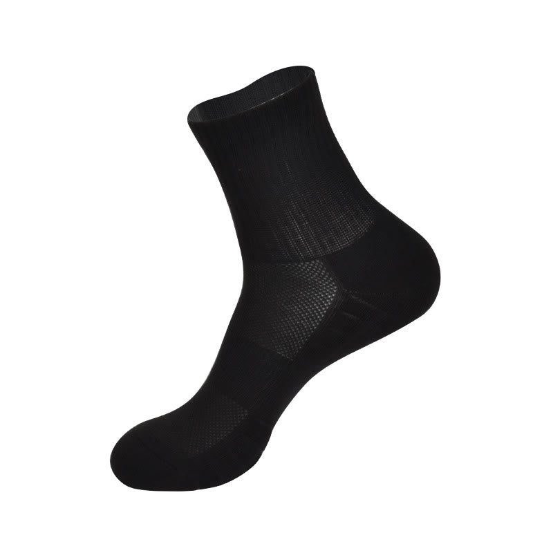 Olivenorma Ankle & Crew & Knee-High Cotton Men's Yoga Socks - Black - Crew - 10 Pairs - image 9