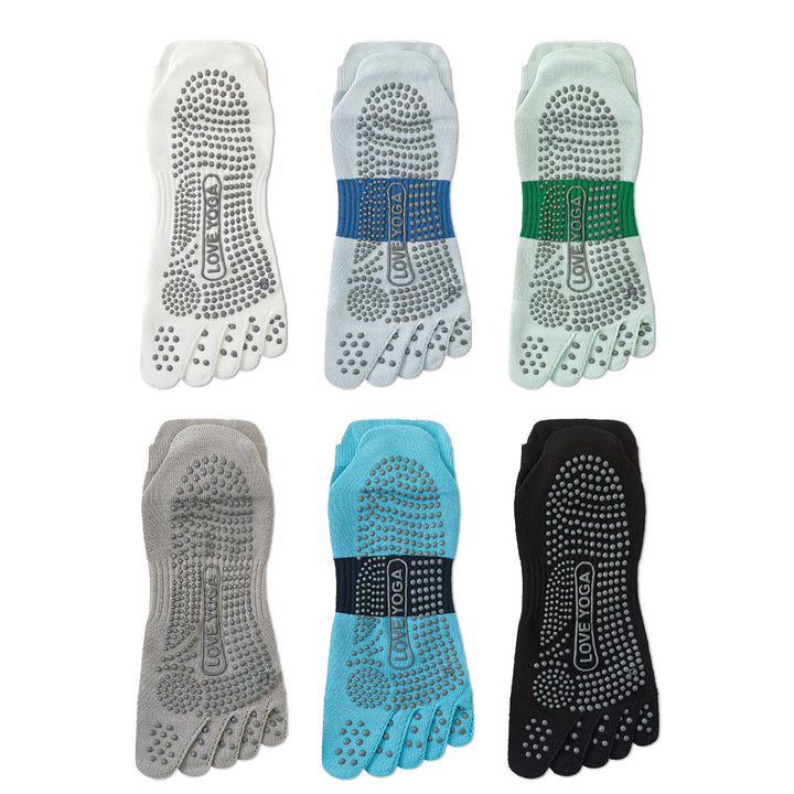 Olivenorma Five Toe Yoga Socks Polyester Men's Yoga Socks - image 20