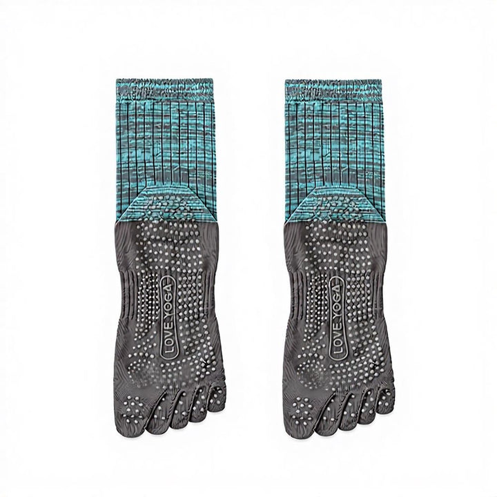 Olivenorma Crew Five Toe 100% Cotton Men's Yoga Socks - image 8