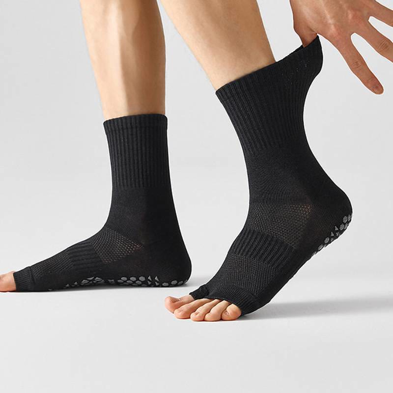 Olivenorma Crew Open Toe Nylon Men's Yoga Socks - image 5