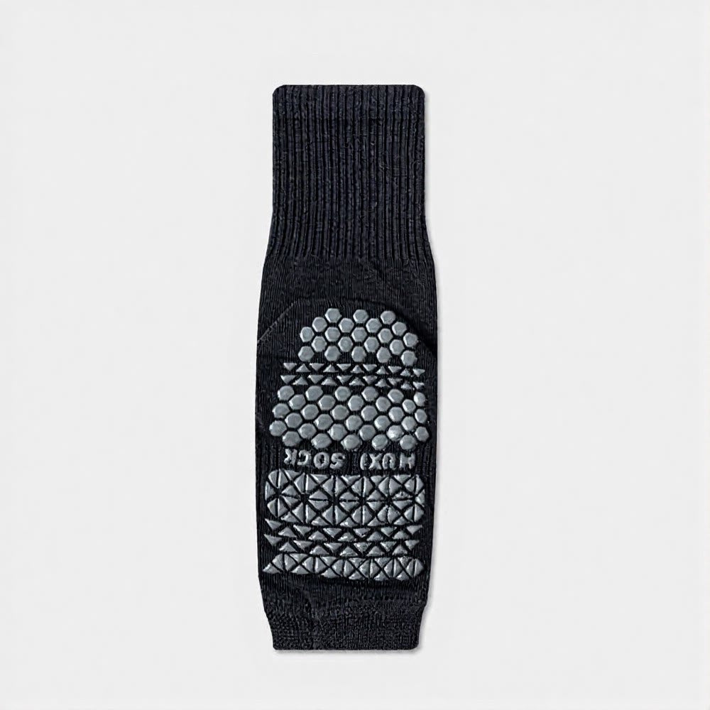 Olivenorma Crew Open Toe Nylon Men's Yoga Socks - Navy Blue - 10 Pairs - image 12
