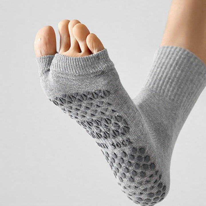 Olivenorma Crew Open Toe Nylon Men's Yoga Socks - image 10