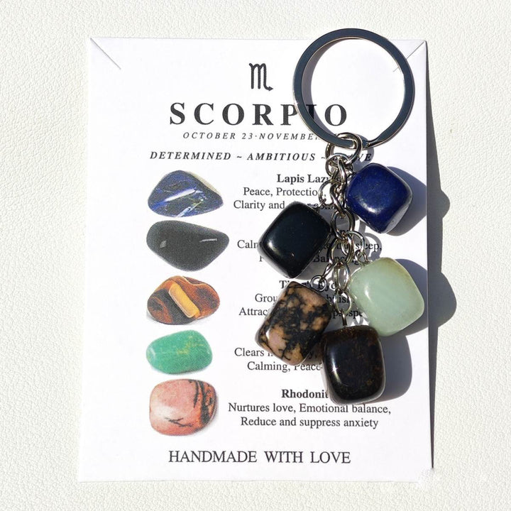 FREE Today: Handmade Natural Crystal Stone Zodiac Keychain - Scorpio - image 8
