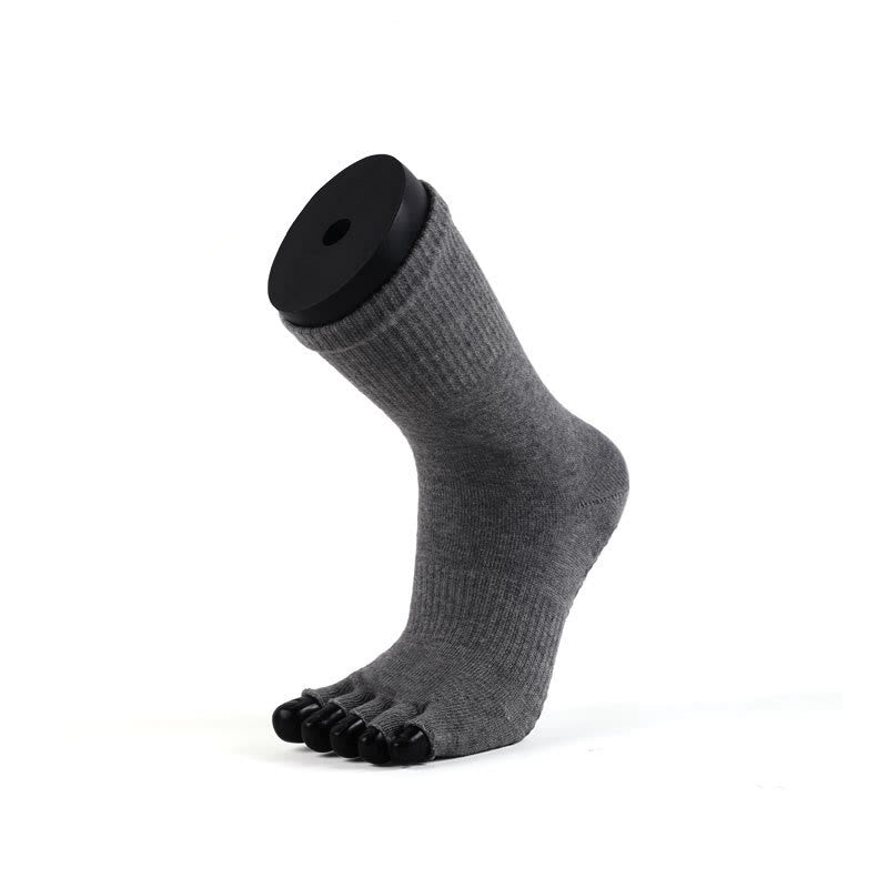Olivenorma Crew Five Toe Cotton Blend Men's Yoga Socks - image 6