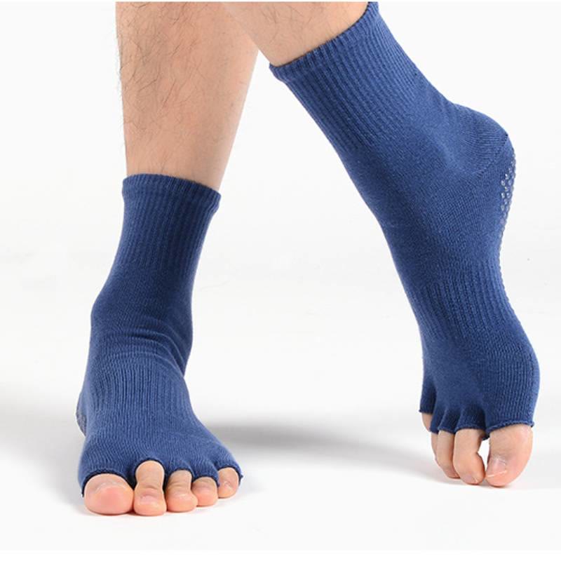 Olivenorma Crew Five Toe Cotton Blend Men's Yoga Socks - image 1