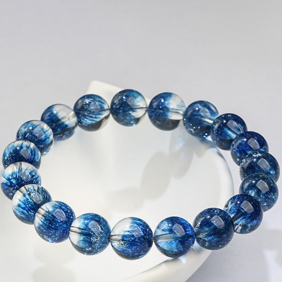 Olivenorma Synthetic Blue Super Seven Crystal Bracelet Stone of Spiritual Awakening Bracelet - image 5