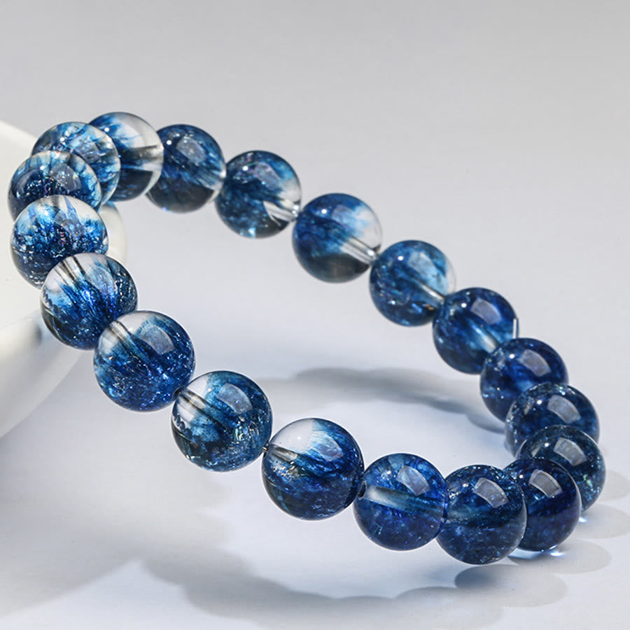 Olivenorma Synthetic Blue Super Seven Crystal Bracelet Stone of Spiritual Awakening Bracelet - image 3