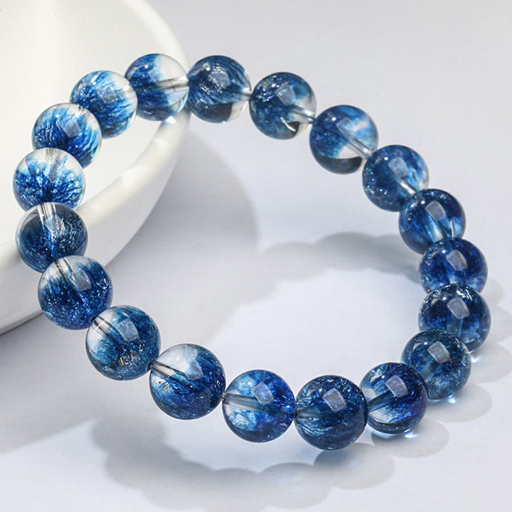 Olivenorma Synthetic Blue Super Seven Crystal Bracelet Stone of Spiritual Awakening Bracelet - image 4