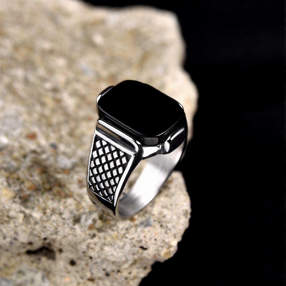 FREE Today: Elegant Men Strength Vintage Minimalism Stainless Steel Ring - image 2