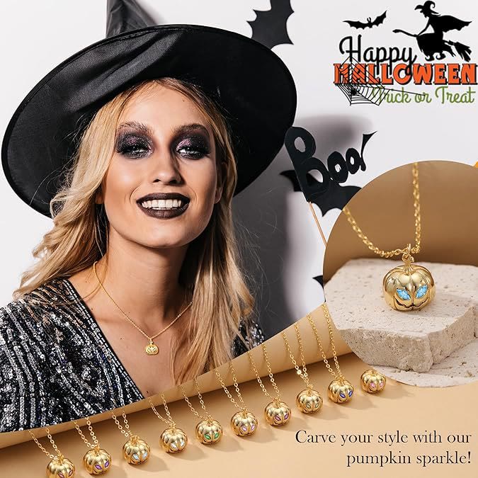 FREE Today: Spooky Halloween Gold Filled 3D Pumpkin Necklace With Card - image 14
