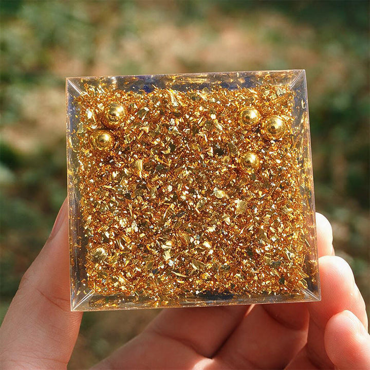 Olivenorma Screw‑spiral‑core Lapis Lazuli Copper‑wire Orgone Pyramid - image 4