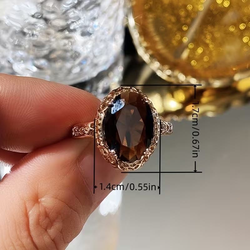 FREE Today: Vintage-Inspired Oval Green Synthetic Gemstone Women's Anniversary Ring - image 8