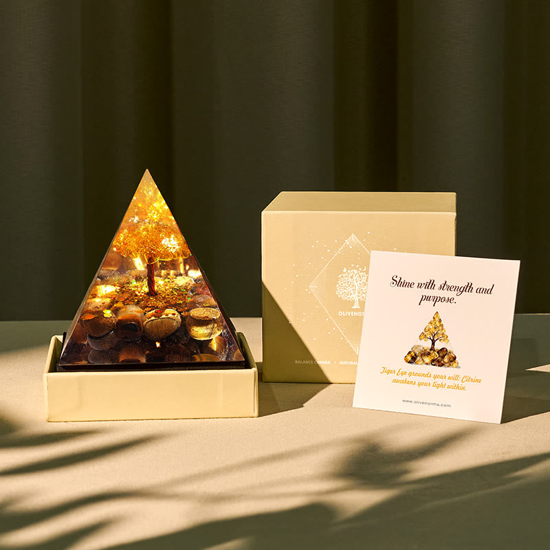 FREE Today: Attract Wealth & Luck - Tiger Eye Citrine Tree Of Life Orgone Pyramid Perfect Spiritual Gift - image 4