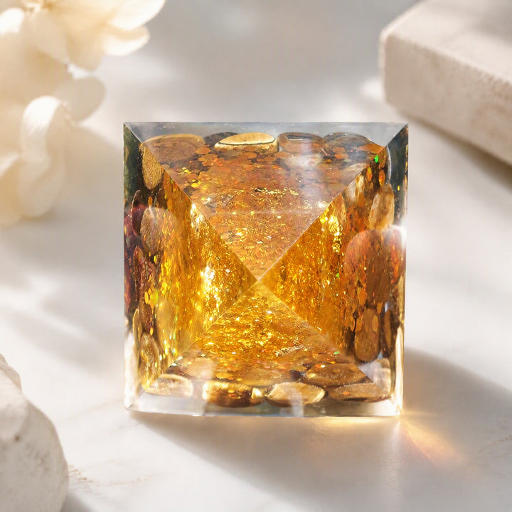 FREE Today: Attract Wealth & Luck - Tiger Eye Citrine Tree Of Life Orgone Pyramid Perfect Spiritual Gift - image 2