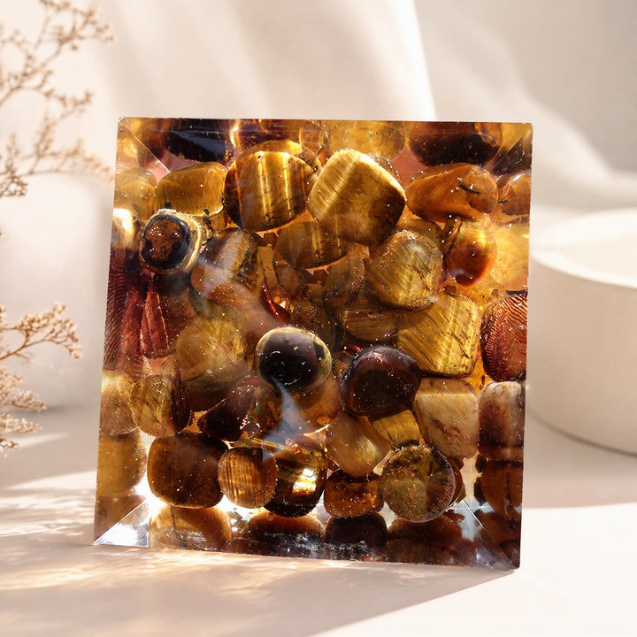 FREE Today: Attract Wealth & Luck - Tiger Eye Citrine Tree Of Life Orgone Pyramid Perfect Spiritual Gift - image 3