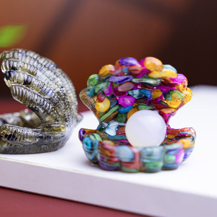 FREE Today: Resin-Filled Natural Crystal Seashell Desktop Ornament Decoration - image 0