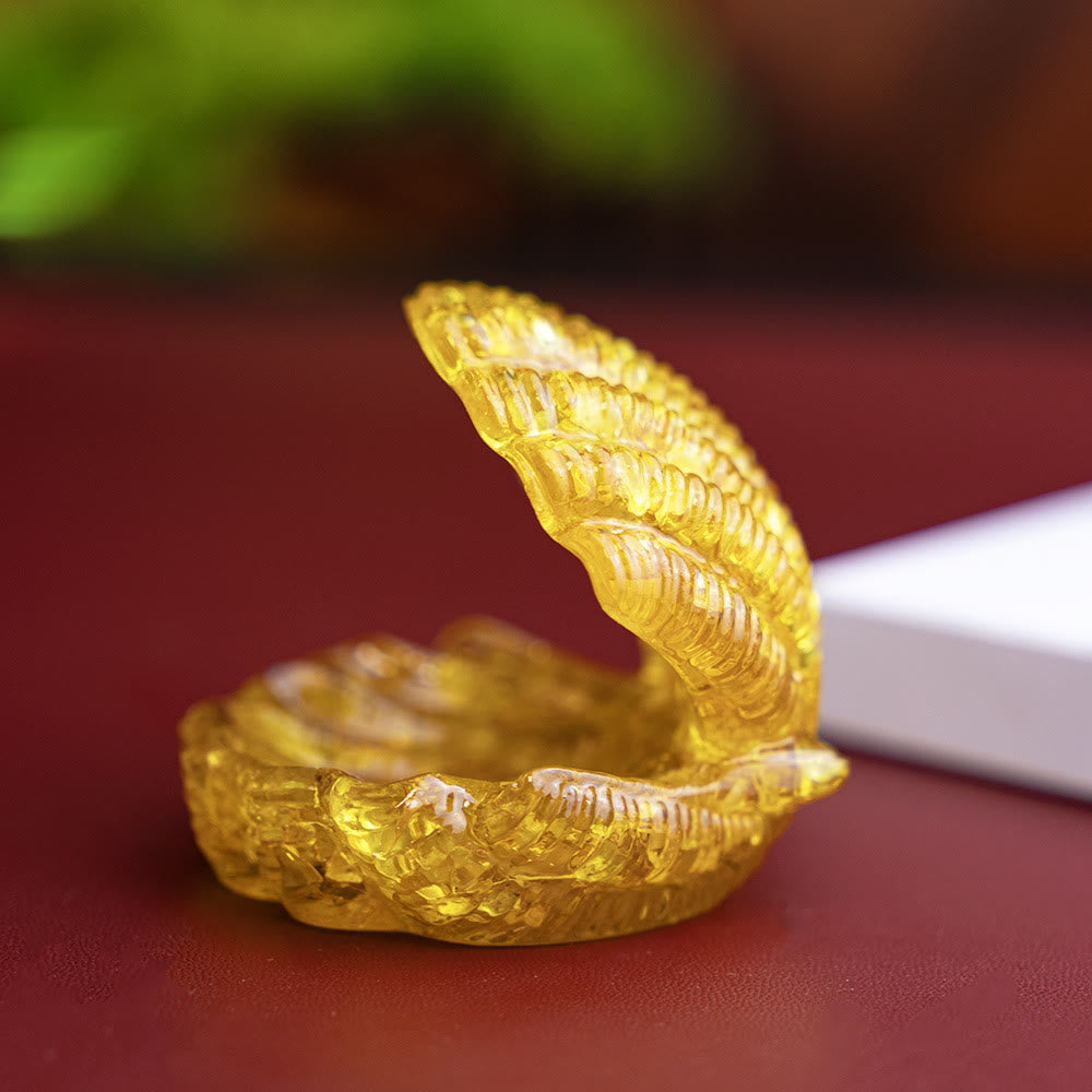FREE Today: Resin-Filled Natural Crystal Seashell Desktop Ornament Decoration - Citrine - image 14