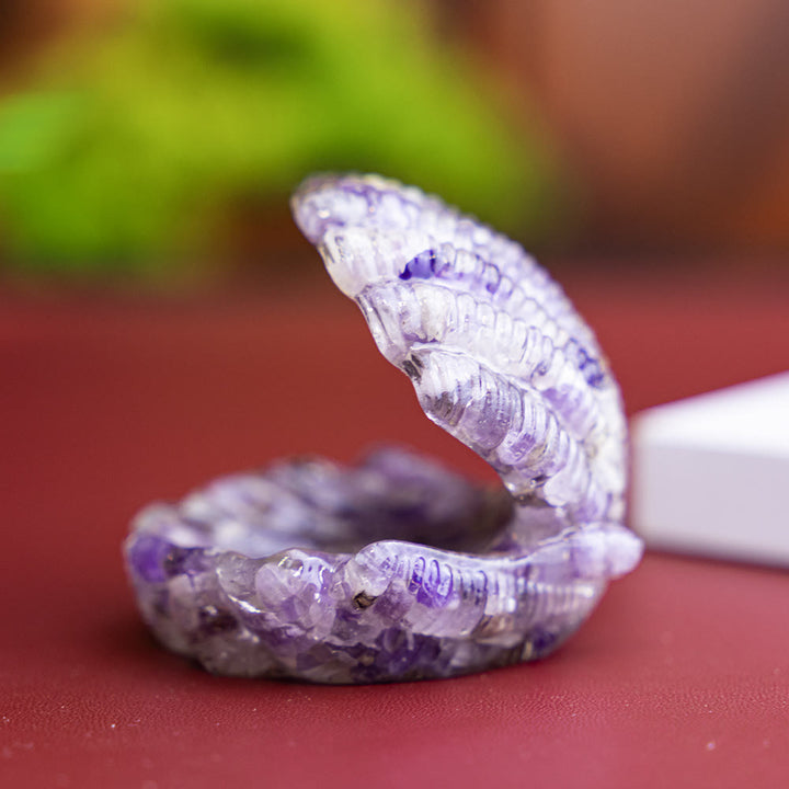 FREE Today: Resin-Filled Natural Crystal Seashell Desktop Ornament Decoration - Amethyst - image 6