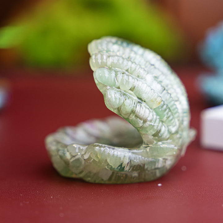 FREE Today: Resin-Filled Natural Crystal Seashell Desktop Ornament Decoration - Green Aventurine - image 16