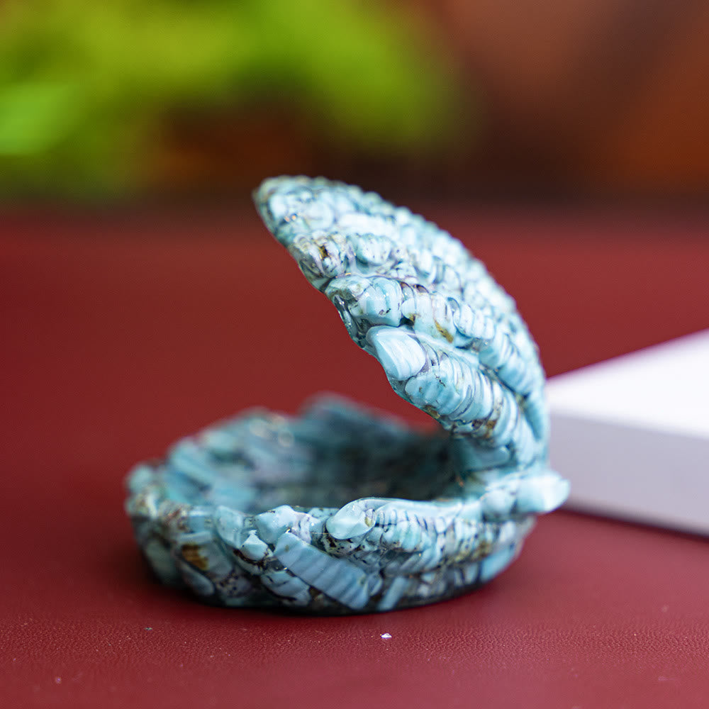 FREE Today: Resin-Filled Natural Crystal Seashell Desktop Ornament Decoration - Turquoise - image 1