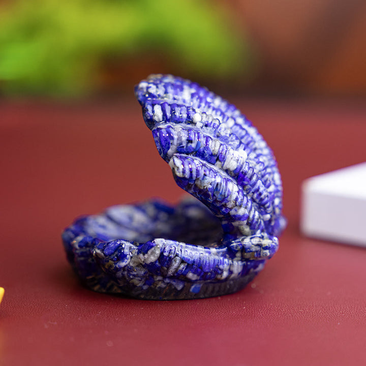 FREE Today: Resin-Filled Natural Crystal Seashell Desktop Ornament Decoration - Lapis Lazuli - image 8