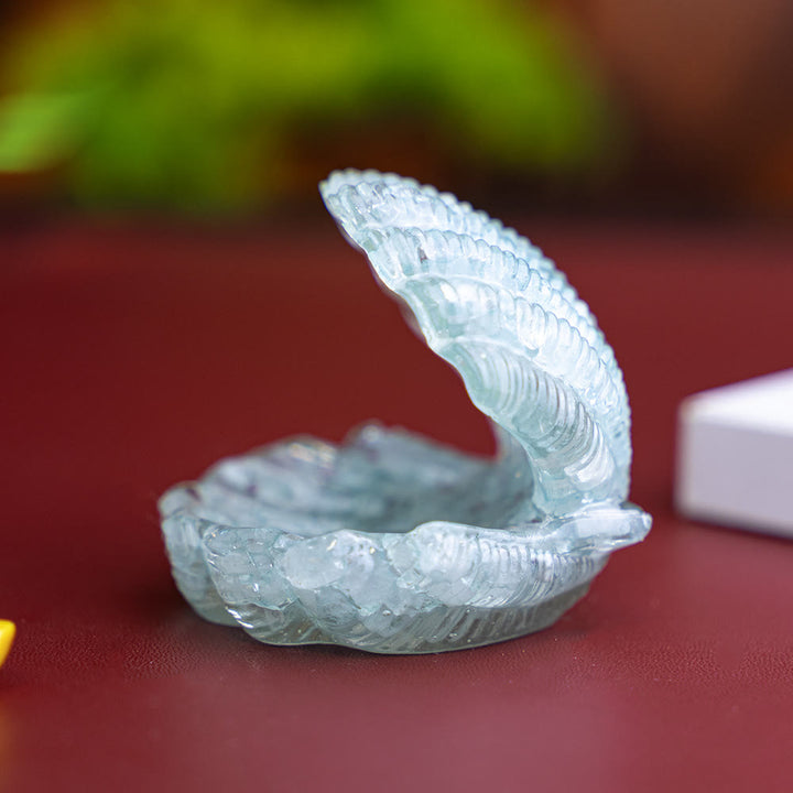 FREE Today: Resin-Filled Natural Crystal Seashell Desktop Ornament Decoration - Aquamarine - image 21