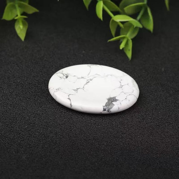 Olivenorma Thumb‑Shaped‑Worry‑Stone Assorted Crystals Gemstone Decoration - White Turquoise - 10Pcs - image 39