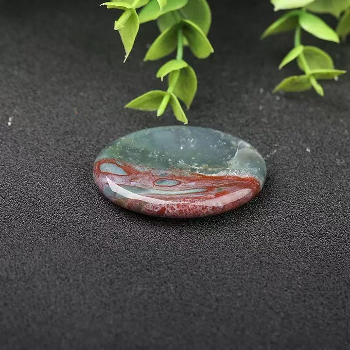 Olivenorma Thumb‑Shaped‑Worry‑Stone Assorted Crystals Gemstone Decoration - India Agate - 10Pcs - image 17