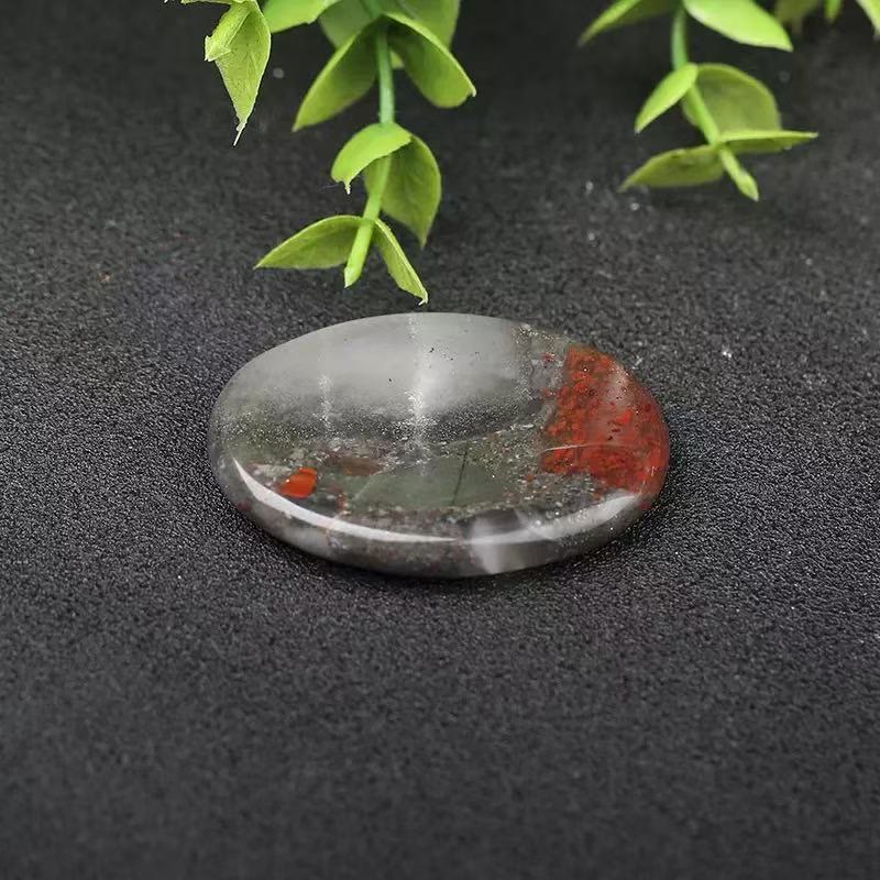 Olivenorma Thumb‑Shaped‑Worry‑Stone Assorted Crystals Gemstone Decoration - African Bloodstone - 10Pcs - image 16