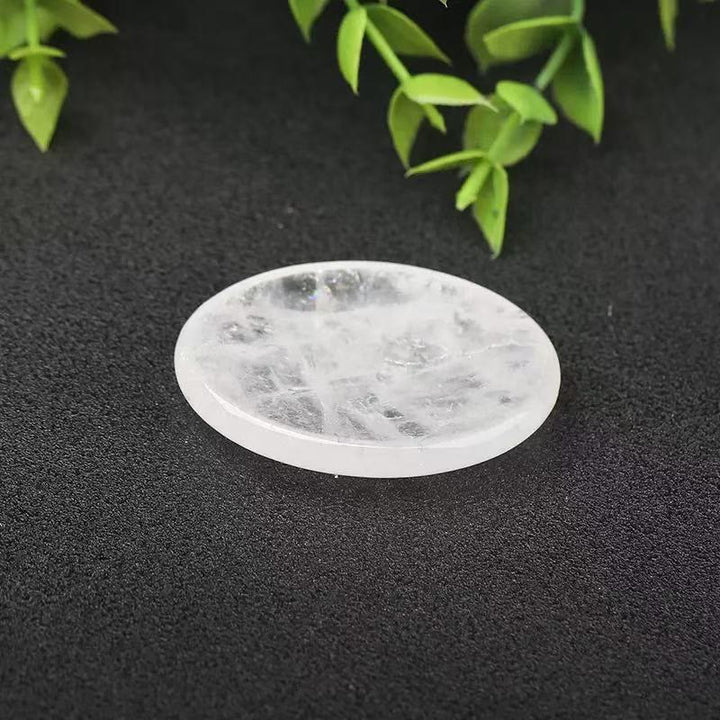 Olivenorma Thumb‑Shaped‑Worry‑Stone Assorted Crystals Gemstone Decoration - Clear Quartz - 10Pcs - image 2