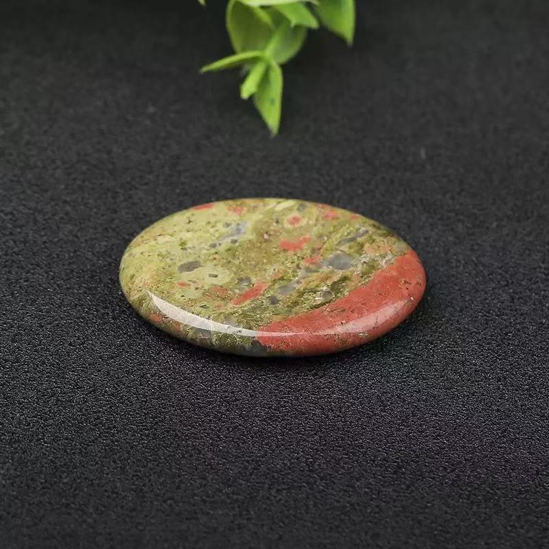 Olivenorma Thumb‑Shaped‑Worry‑Stone Assorted Crystals Gemstone Decoration - Unakite - 10Pcs - image 35