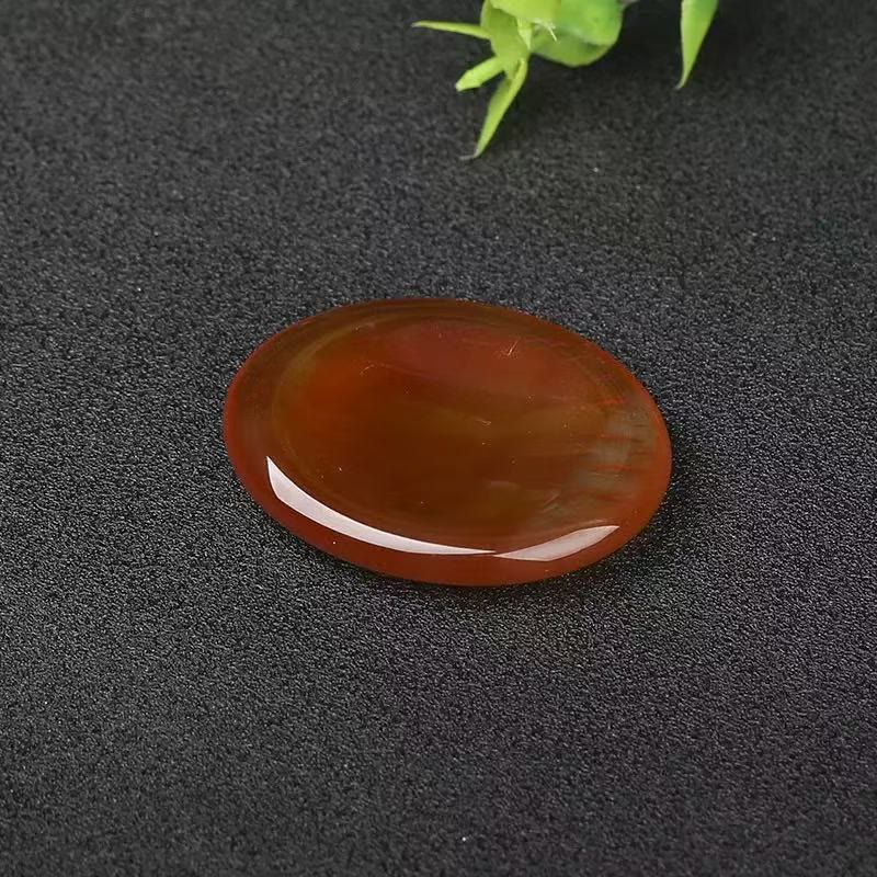 Olivenorma Thumb‑Shaped‑Worry‑Stone Assorted Crystals Gemstone Decoration - Red Agate - 10Pcs - image 10