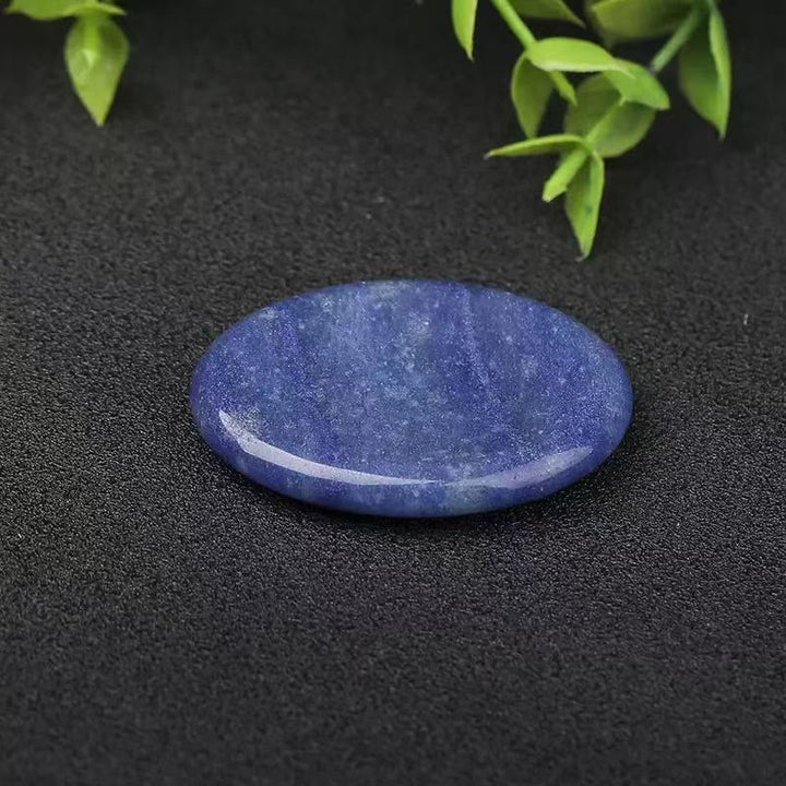 Olivenorma Thumb‑Shaped‑Worry‑Stone Assorted Crystals Gemstone Decoration - Blue Aventurine - 10Pcs - image 14