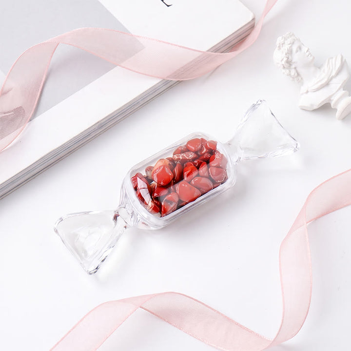 Olivenorma Mini‑Candy‑Container Assorted Crystal Chips Gemstone Decoration - Red Jasper - 10Pcs - image 1