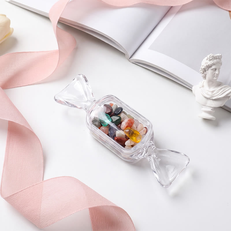 Olivenorma Mini‑Candy‑Container Assorted Crystal Chips Gemstone Decoration - Multicolor crushed stone - 10Pcs - image 11