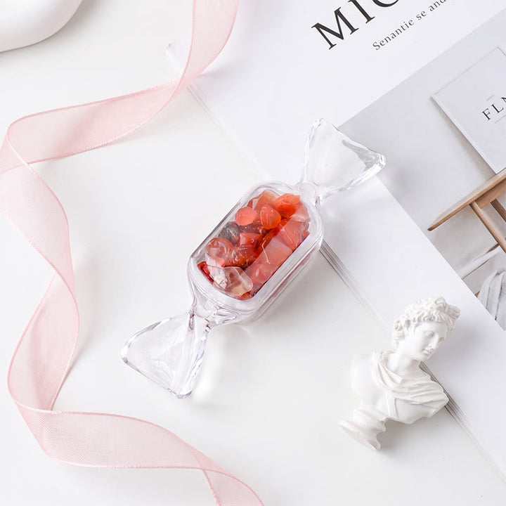Olivenorma Mini‑Candy‑Container Assorted Crystal Chips Gemstone Decoration - Red Agate - 10Pcs - image 12