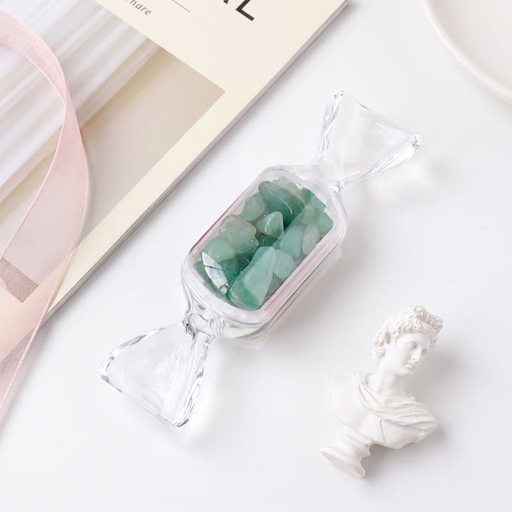 Olivenorma Mini‑Candy‑Container Assorted Crystal Chips Gemstone Decoration - Green Aventurine - 10Pcs - image 14