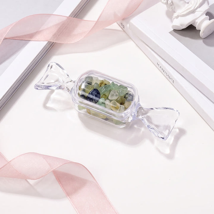 Olivenorma Mini‑Candy‑Container Assorted Crystal Chips Gemstone Decoration - Prehnite - 10Pcs - image 22