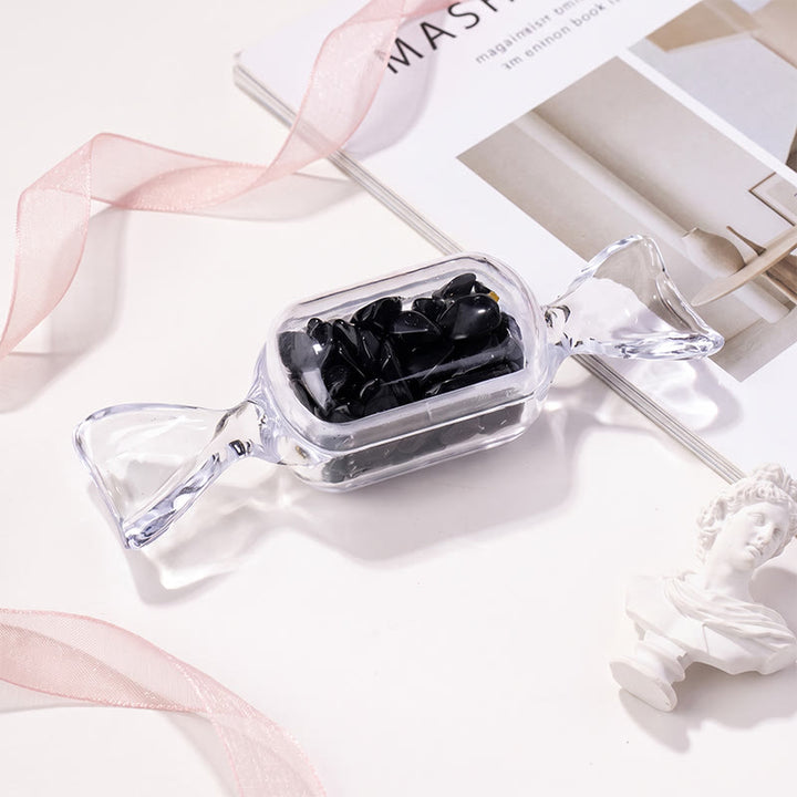Olivenorma Mini‑Candy‑Container Assorted Crystal Chips Gemstone Decoration - Obsidian - 10Pcs - image 32