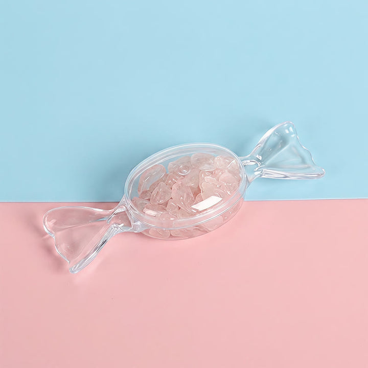 Olivenorma Clear‑Transparent‑Candy‑Housing Assorted Crystal Chips Gemstone Decoration - Rose quartz - 10Pcs - image 3