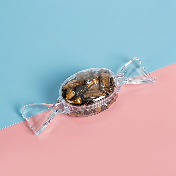 Olivenorma Clear‑Transparent‑Candy‑Housing Assorted Crystal Chips Gemstone Decoration - Tiger's eye - 10Pcs - image 9
