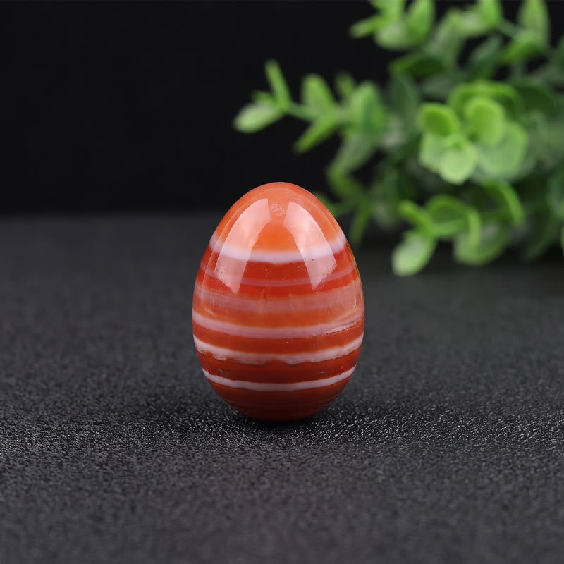 Olivenorma Polished‑Egg‑Shaped‑Tumbled Assorted Crystals Gemstone Decoration - Banded Agate - 10Pcs - image 39