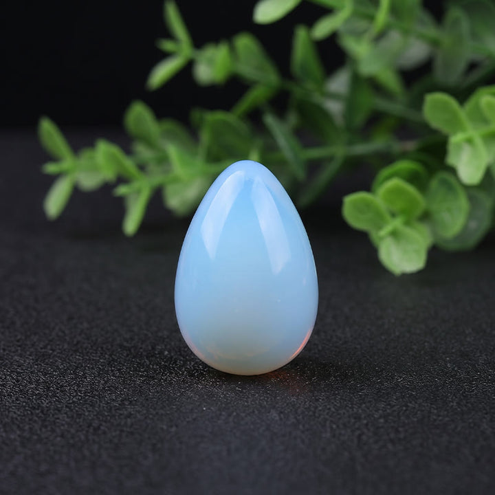 Olivenorma Polished‑Egg‑Shaped‑Tumbled Assorted Crystals Gemstone Decoration - Blue opal - 10Pcs - image 29