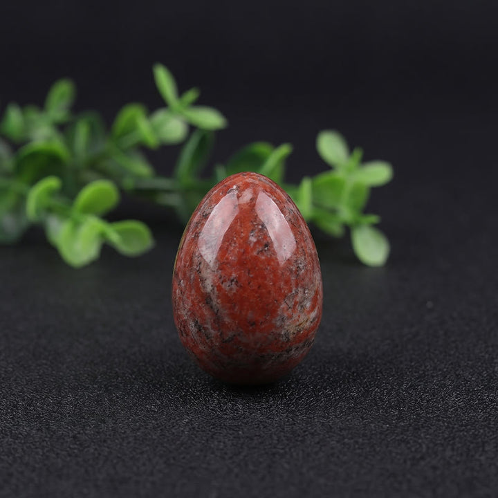 Olivenorma Polished‑Egg‑Shaped‑Tumbled Assorted Crystals Gemstone Decoration - Sesame Red - 10Pcs - image 28
