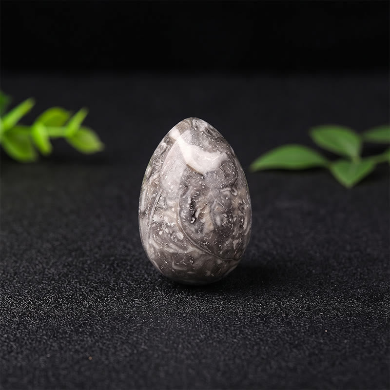 Olivenorma Polished‑Egg‑Shaped‑Tumbled Assorted Crystals Gemstone Decoration - Black Rose - 10Pcs - image 53