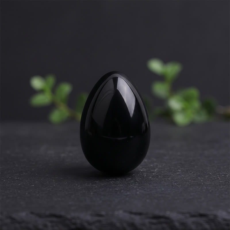 Olivenorma Polished‑Egg‑Shaped‑Tumbled Assorted Crystals Gemstone Decoration - obsidian - 10Pcs - image 13