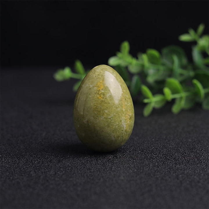 Olivenorma Polished‑Egg‑Shaped‑Tumbled Assorted Crystals Gemstone Decoration - Xiu Jade - 10Pcs - image 11