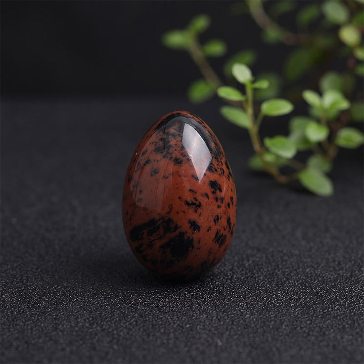 Olivenorma Polished‑Egg‑Shaped‑Tumbled Assorted Crystals Gemstone Decoration - Red Obsidian - 10Pcs - image 15