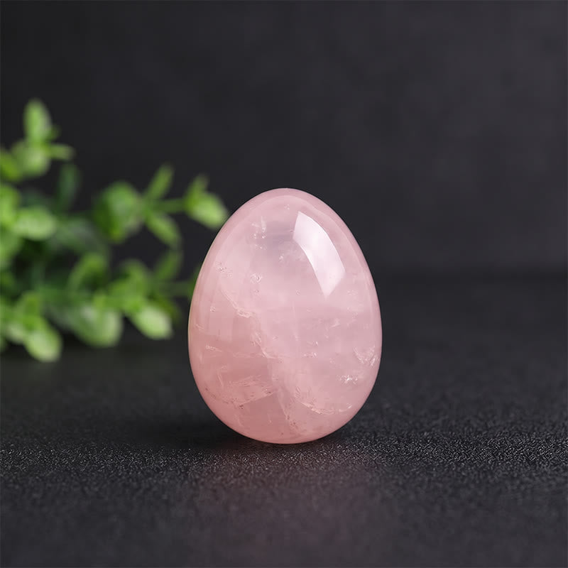 Olivenorma Polished‑Egg‑Shaped‑Tumbled Assorted Crystals Gemstone Decoration - Rose Quartz - 10Pcs - image 17